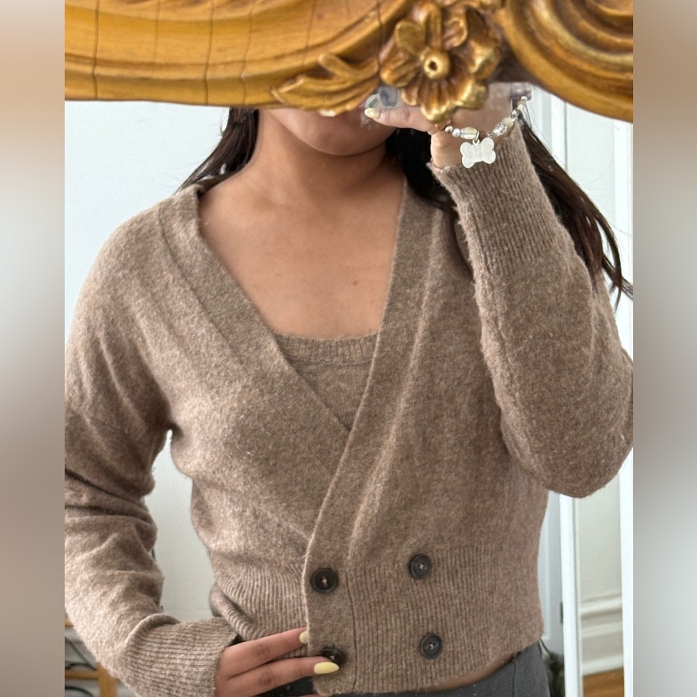 Women's Tan Sweater set